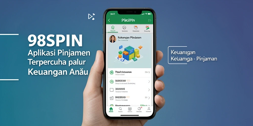 Tampilan antarmuka aplikasi 98SPIN untuk pengajuan pinjaman.