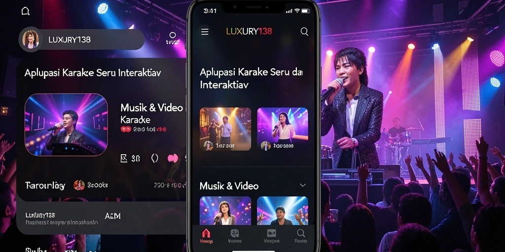 Tampilan antarmuka LUXURY138 yang menarik untuk pengalaman karaoke.
