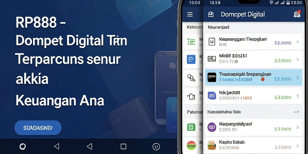Antarmuka aplikasi RP888 yang menarik dan fungsional.